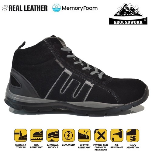 Mens lightweight leather steel - mens,